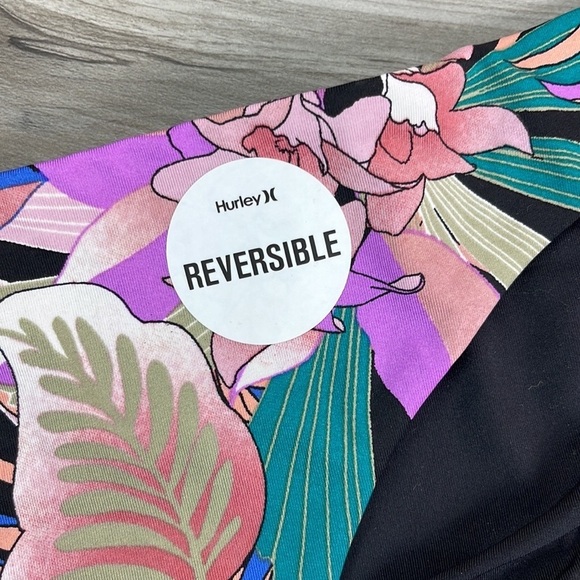 ☀️HURLEY☀️ Palm Paradise Adj Surf Top Palm Paradise Mod Surf Bottom BIKINI SET - Picture 7 of 15